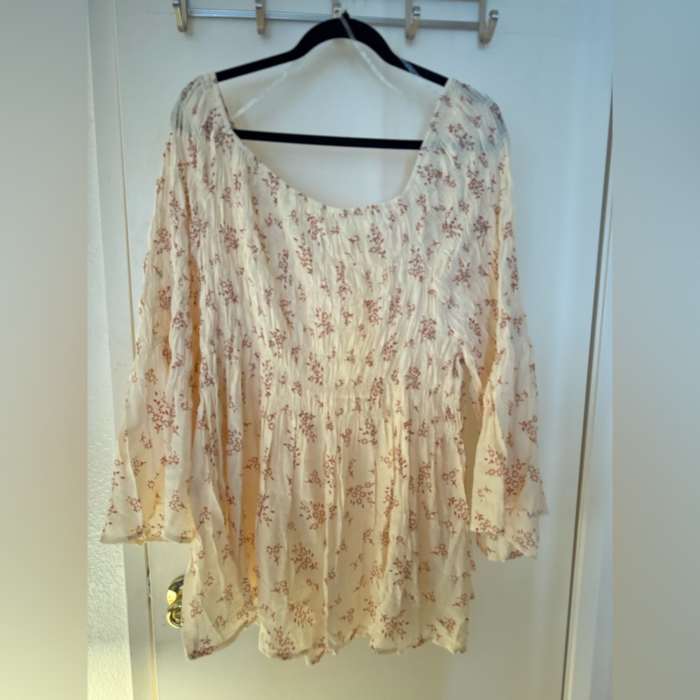 Floral Cream Women's Top